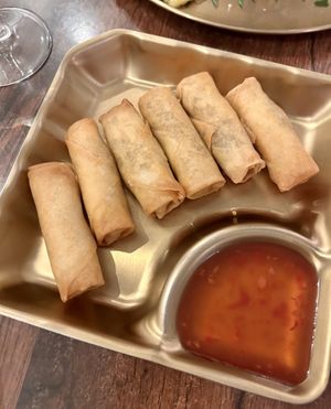 Spring rolls  at Plants of Roselyn in South East London