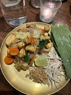 Pad thai  at Plants of Roselyn in South East London
