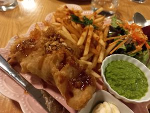 Fish and chips at Plants of Roselyn in South East London