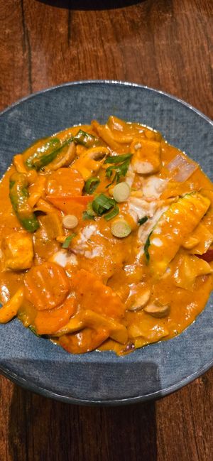 Tofu satay at Plants of Roselyn in South East London