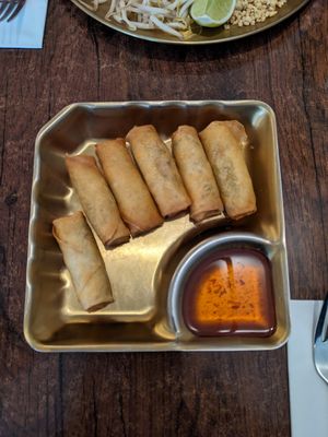 Spring rolls at Plants of Roselyn in South East London