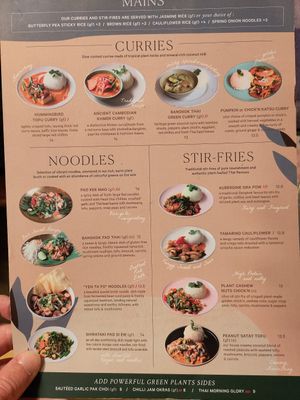 Lunch mains at Plants of Roselyn in South East London