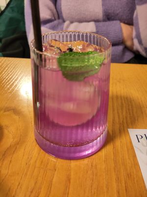 Blue pea tea with lemonade 😋 at Plants of Roselyn in South East London