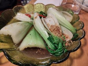 Perfect pak choi at Plants of Roselyn in South East London