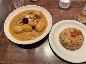 massaman curry   at Plants of Roselyn in South East London