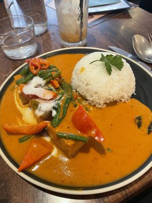 Hummingbird tofu  at Plants of Roselyn in South East London