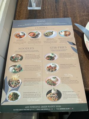 Menu  at Plants of Roselyn in South East London