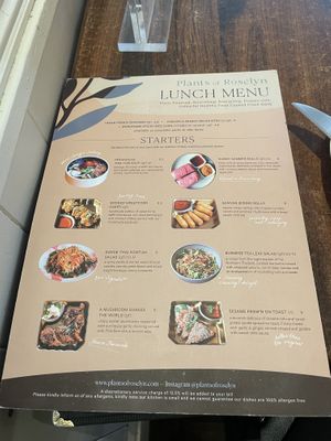 Menu  at Plants of Roselyn in South East London