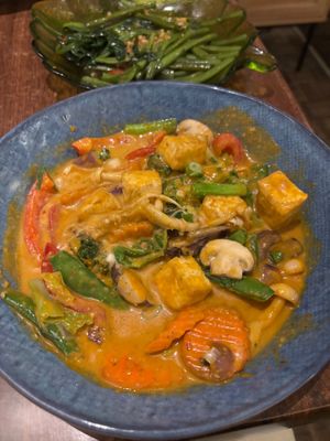 Tofu satay at Plants of Roselyn in South East London