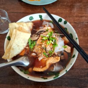 Yen ta fo noodles 🍜 Délicieux bouillon ! at Plants of Roselyn in South East London