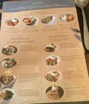 Lunch menu continued  at Plants of Roselyn in South East London