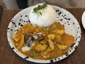 Some type of curry  at Plants of Roselyn in South East London