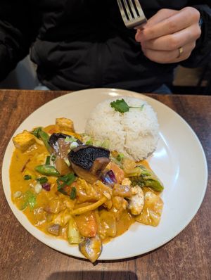 Peanut stir-fry  ****particularly exceptional at Plants of Roselyn in South East London