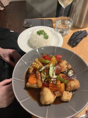 Sweet and sour cauliflower   at Plants of Roselyn in South East London