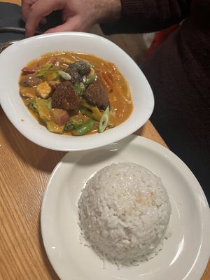 Satay mushroomms  at Plants of Roselyn in South East London