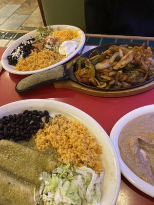 Mine all vegan. Fajitas vegan   at Margaritas Kearney in Kearney