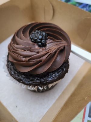 Chocolate cupcake  at Old Europe Pastries in Asheville