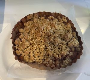 Peach cobbler   at Old Europe Pastries in Asheville