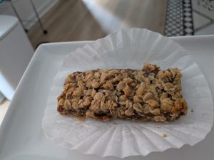 Vegan oatmeal date bar at Old Europe Pastries in Asheville