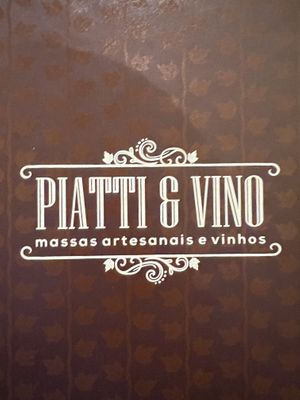 Menu front cover   at Piatti & Vino in Petrolina