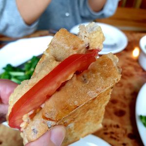 grilled cheese at Rooted 루티드 in Seoul