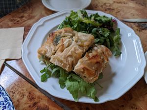 Focaccia sandwich at Rooted 루티드 in Seoul