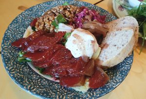 Watermelon Tuuna Salad at Rooted 루티드 in Seoul