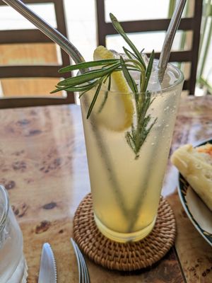 Rosemary lemonade at Rooted 루티드 in Seoul