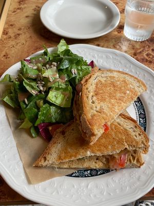 Grilled cheese sandwich  at Rooted 루티드 in Seoul