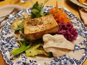 Mixed noodles. Good but a bit spicy for me at Rooted 루티드 in Seoul