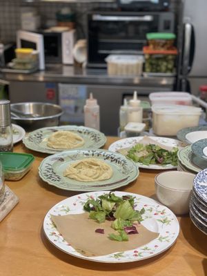 Open kitchen. Very homey style  at Rooted 루티드 in Seoul