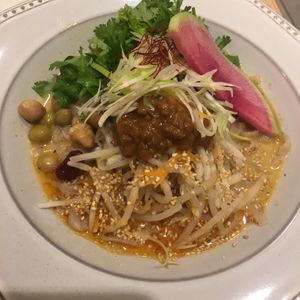 Konjaku noodles at T's Tantan - Tokyo JR Station in Tokyo