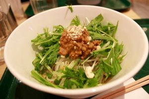 peanut ramen at T's Tantan - Tokyo JR Station in Tokyo