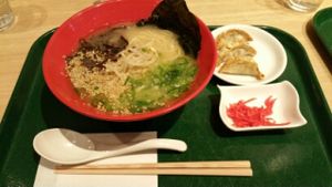 Ramen with Dumpling at T's Tantan - Tokyo JR Station in Tokyo