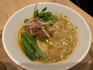 Golden Sesame bowl  at T's Tantan - Tokyo JR Station in Tokyo