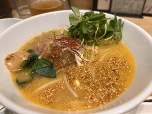 Golden sesame   at T's Tantan - Tokyo JR Station in Tokyo