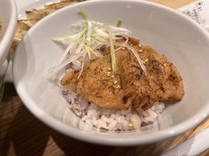 Mini bowl with char-siu (soy meat)  at T's Tantan - Tokyo JR Station in Tokyo