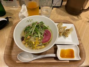 Yuzu ramen w/ konnyaku noodles  at T's Tantan - Tokyo JR Station in Tokyo