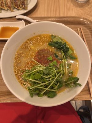 White sesame ramen  at T's Tantan - Tokyo JR Station in Tokyo