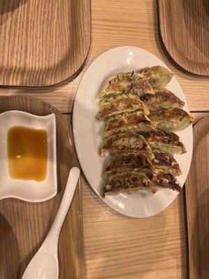 Vegan gyoza  at T's Tantan - Tokyo JR Station in Tokyo