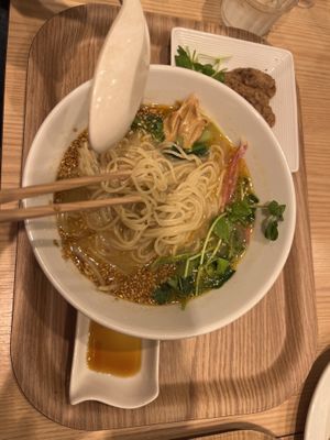 Golden sesame ramen  at T's Tantan - Tokyo JR Station in Tokyo