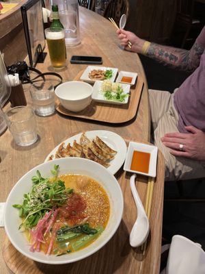 Ramen set  at T's Tantan - Tokyo JR Station in Tokyo