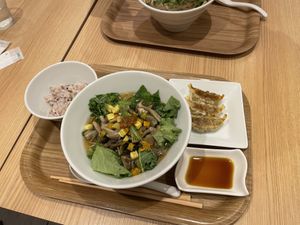 mushroom ramen  at T's Tantan - Tokyo JR Station in Tokyo