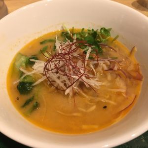 Tasty Ramen.....a must try for any Vegan!! at T's Tantan - Tokyo JR Station in Tokyo