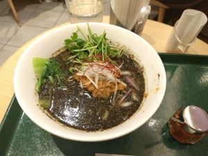 Black Sesame Tantan at T's Tantan - Tokyo JR Station in Tokyo