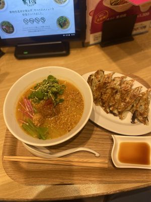 Golden sesame tan tan  at T's Tantan - Tokyo JR Station in Tokyo