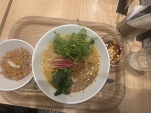 Golden sesame ramenn  at T's Tantan - Tokyo JR Station in Tokyo