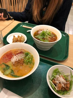 Miso and tomato ramen  at T's Tantan - Tokyo JR Station in Tokyo