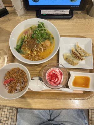 Dinner  at T's Tantan - Tokyo JR Station in Tokyo