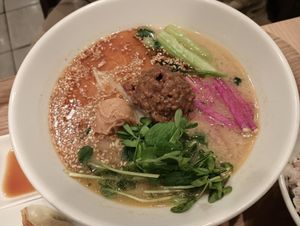 Golden sesame tantan men. at T's Tantan - Tokyo JR Station in Tokyo